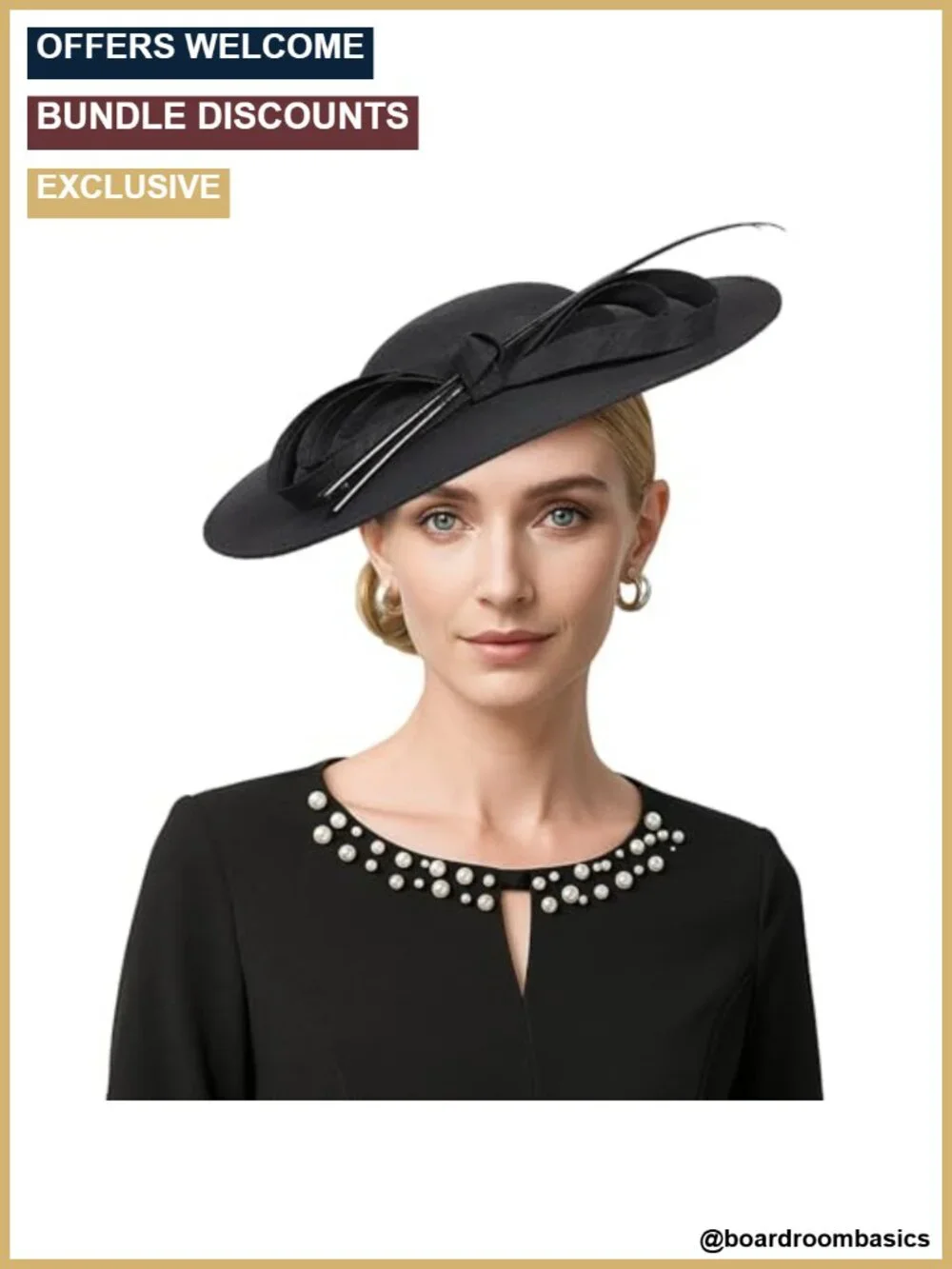 Wide Brim Church Hat Women Kentucky Fascinator Bow Feather Derby Wedding Tea
